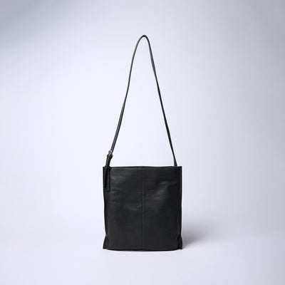 <REAL MIND BL> Fika Thin Gusset Shoulder Bag / Grey