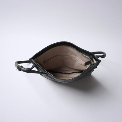 <REAL MIND BL> Fika Thin Gusset Shoulder Bag / Grey