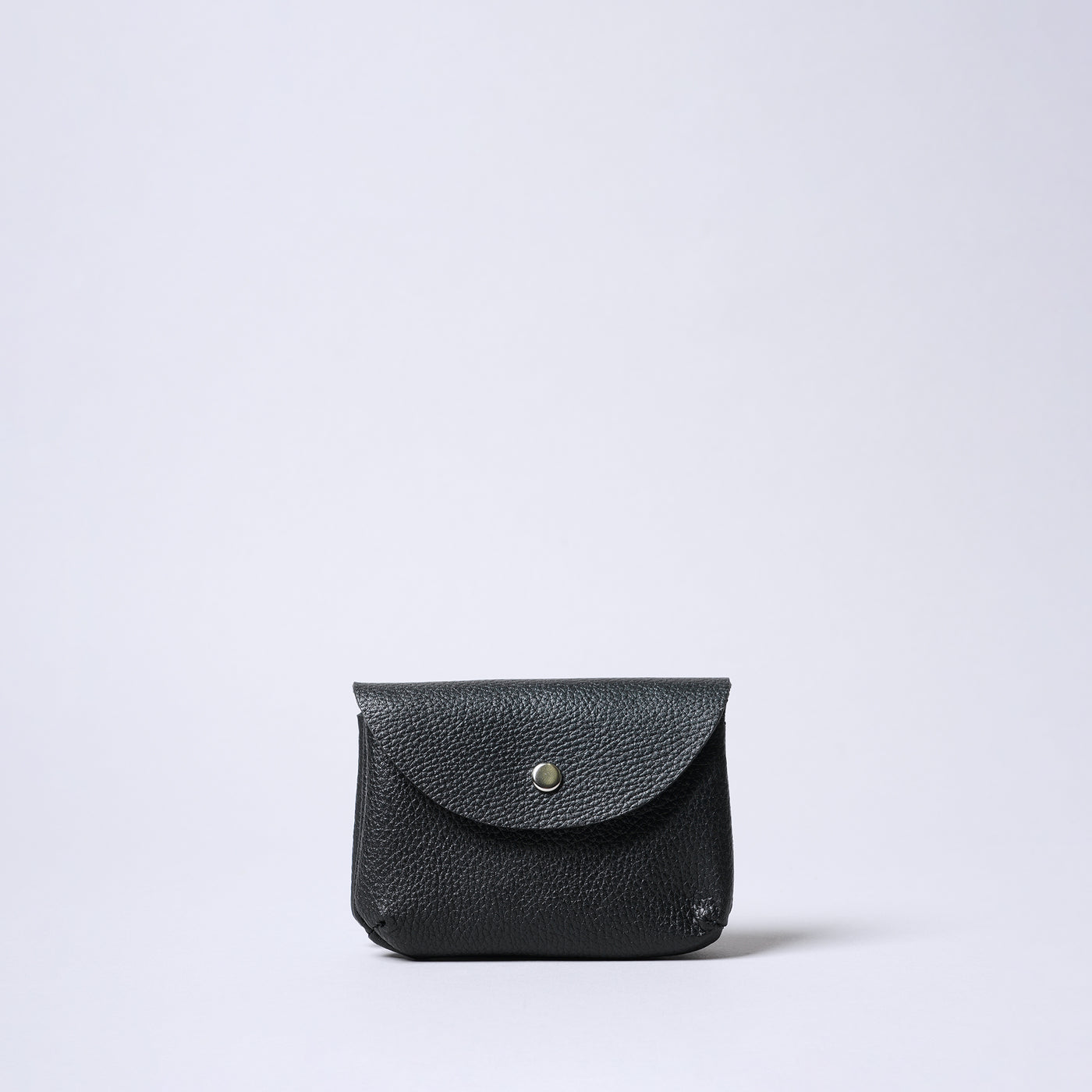 <SENTI FLATTER THE SENSES> Shrink Leather Key & Multi Pouch / Black