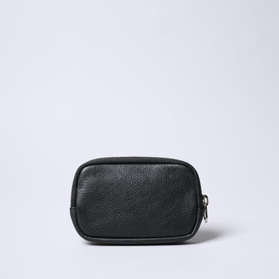 <SENTI FLATTER THE SENSES> Round Zip Key & Multi Pouch/ Black
