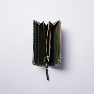 ＜スロウ＞bridle -Lzip long wallet-/グリーン