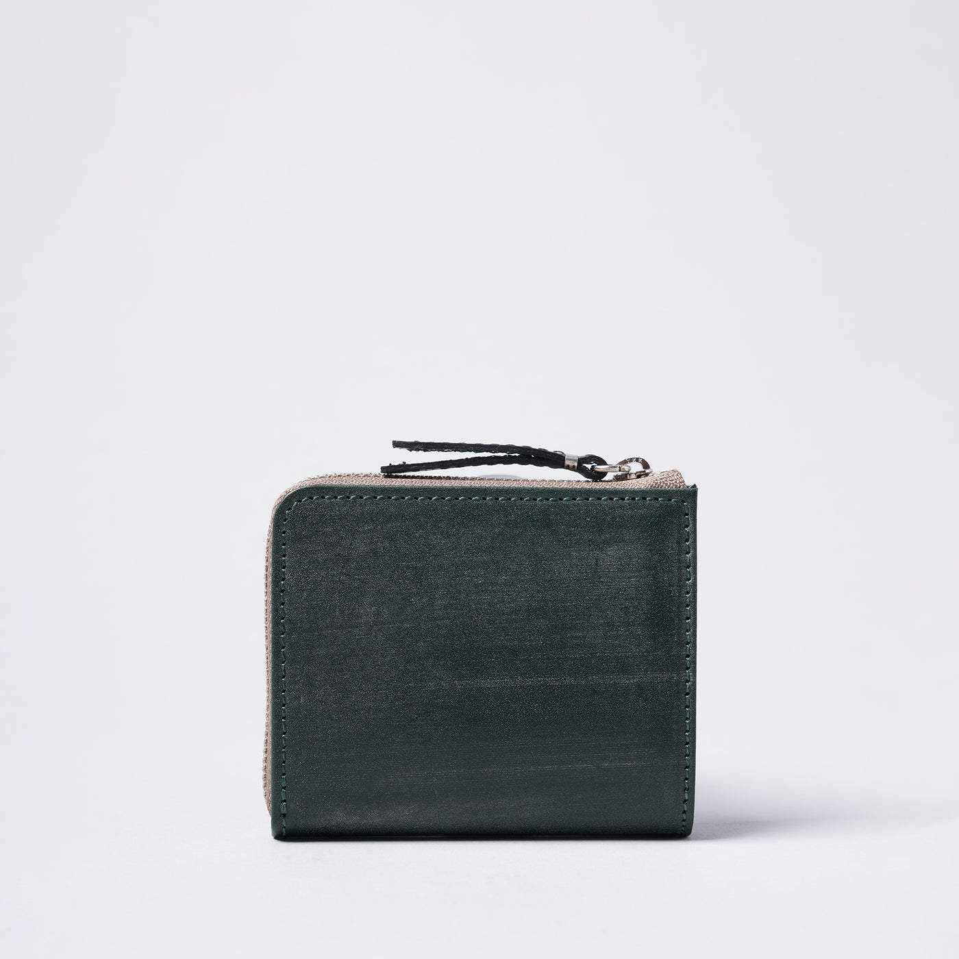 <SLOW> bridle -L Zip  short mini wallet-/Green