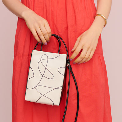 <Estine> Super Series 2 Way Shoulder Bag / Drawing Combination