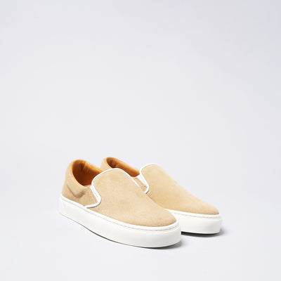 <TOSS> Lance Slip On Leather Sneakers / Beige