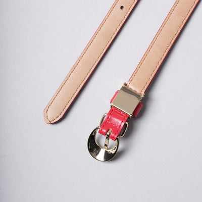 <bell la bell> Women's Skinny Belt / White