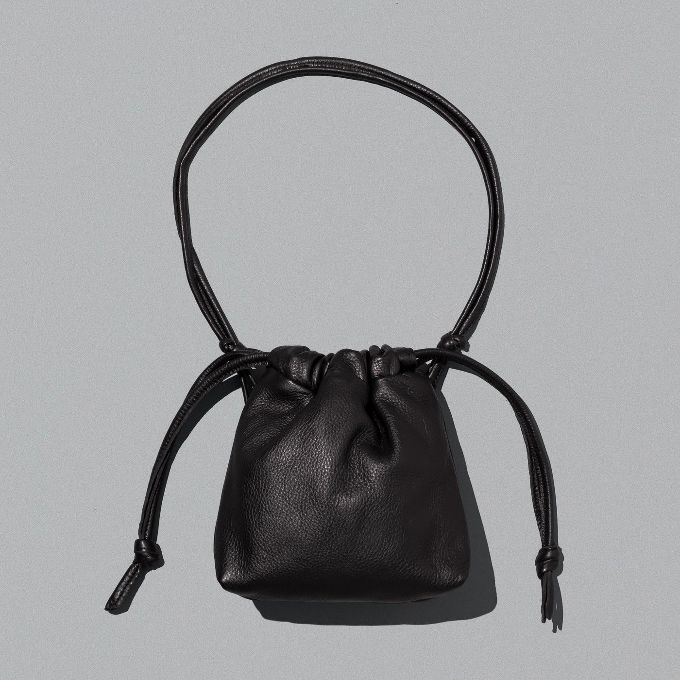 ＜delife＞Drawstring bag/Black