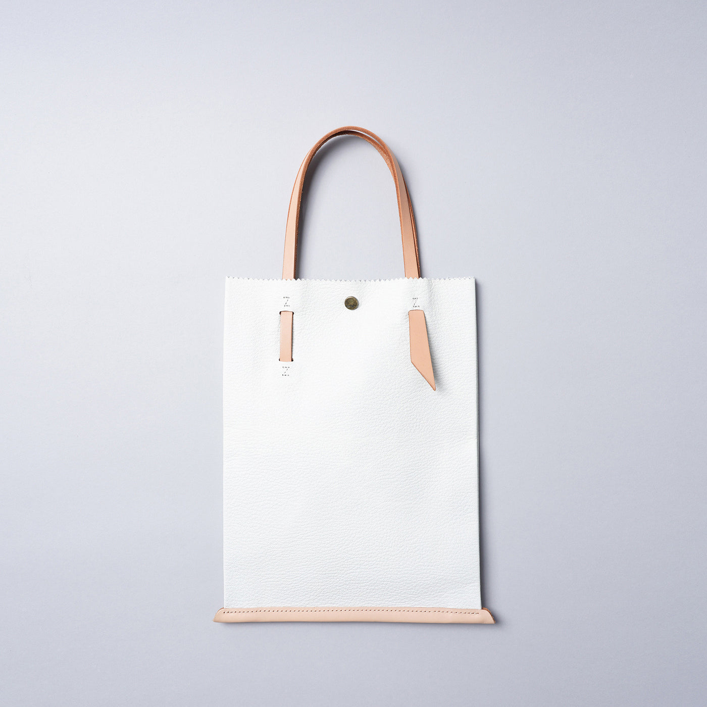 ＜jidai＞ Upcycle Leather Tote (M) / Ivory