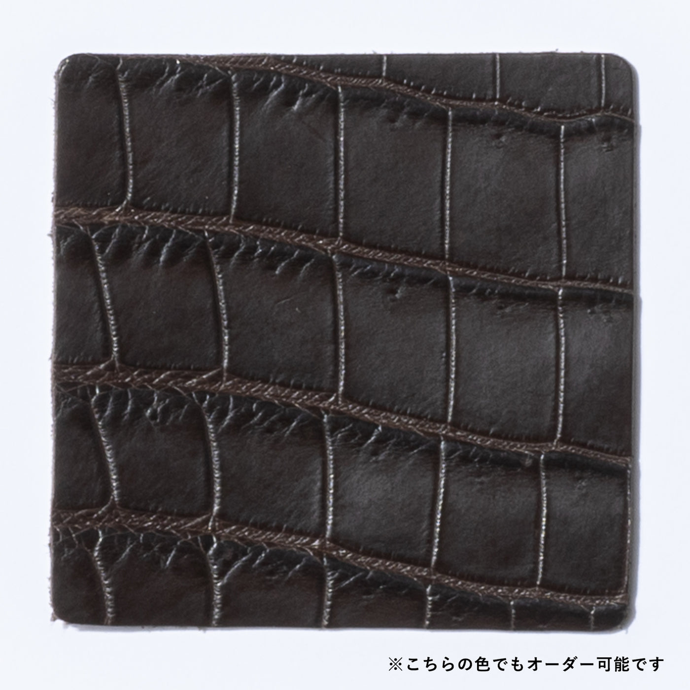 <WILDSWANS> Scissor Case Nile Crocodile / Black x Black