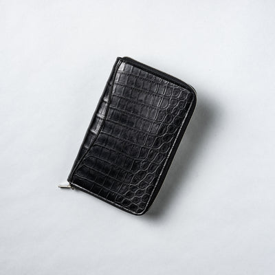 <WILDSWANS> Scissor Case Nile Crocodile / Black x Black