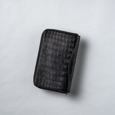 <WILDSWANS> Scissor Case Nile Crocodile / Black x Black