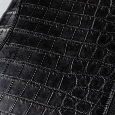 <WILDSWANS> Scissor Case Nile Crocodile / Black x Black