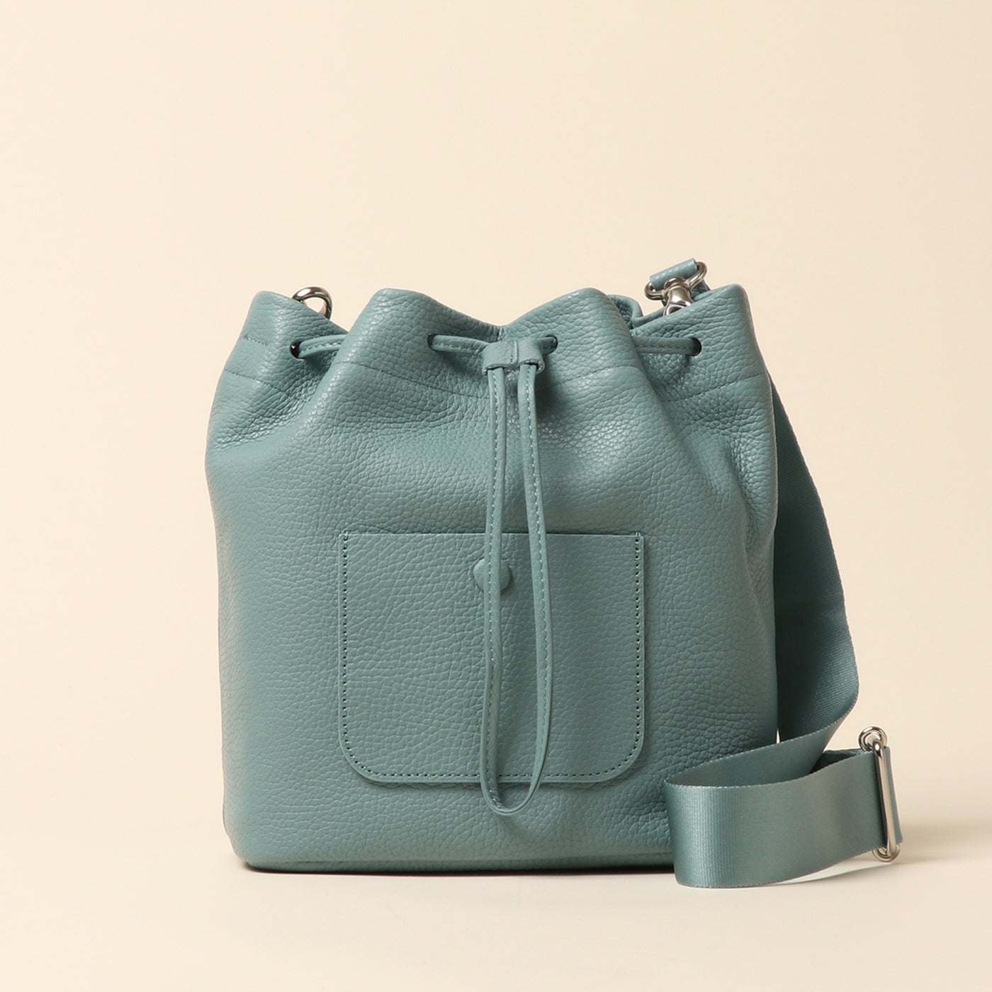 <itten-itten> Drawstring shoulder / Pistachio