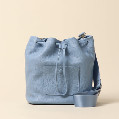 <itten-itten> Drawstring shoulder / Blue