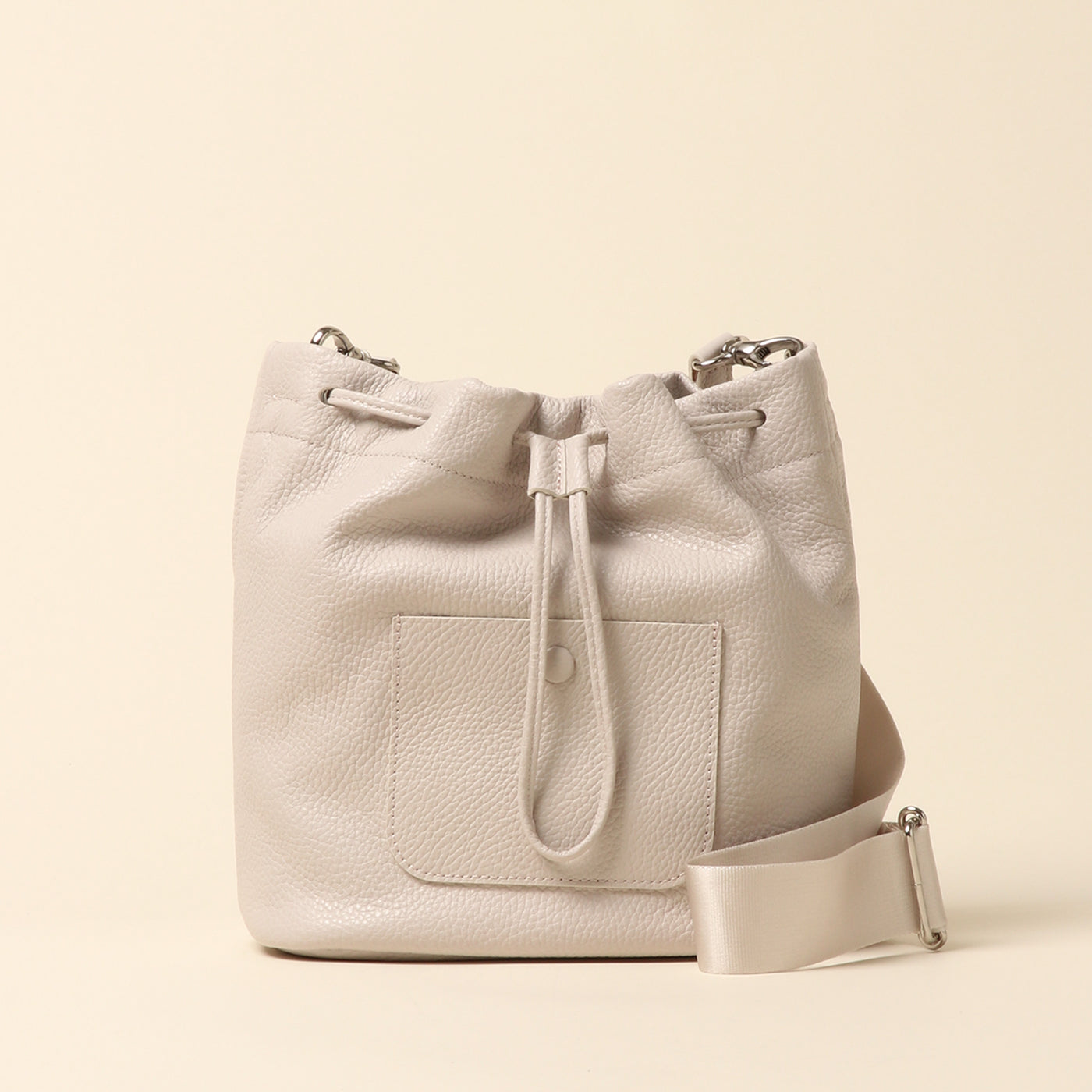 <itten-itten> Drawstring shoulder / Pistachio