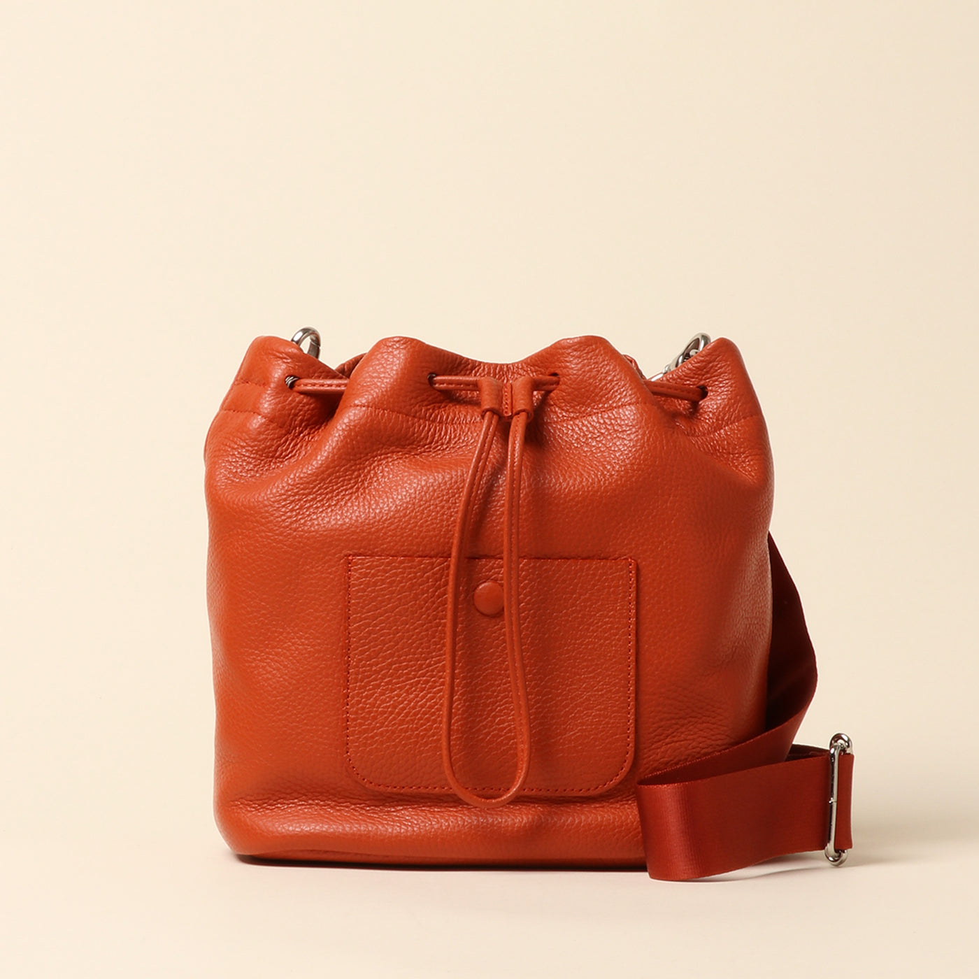 <itten-itten> Drawstring shoulder / Pink