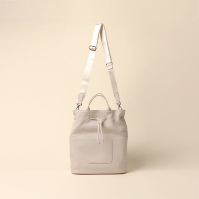 <itten-itten> Drawstring tote/yellow