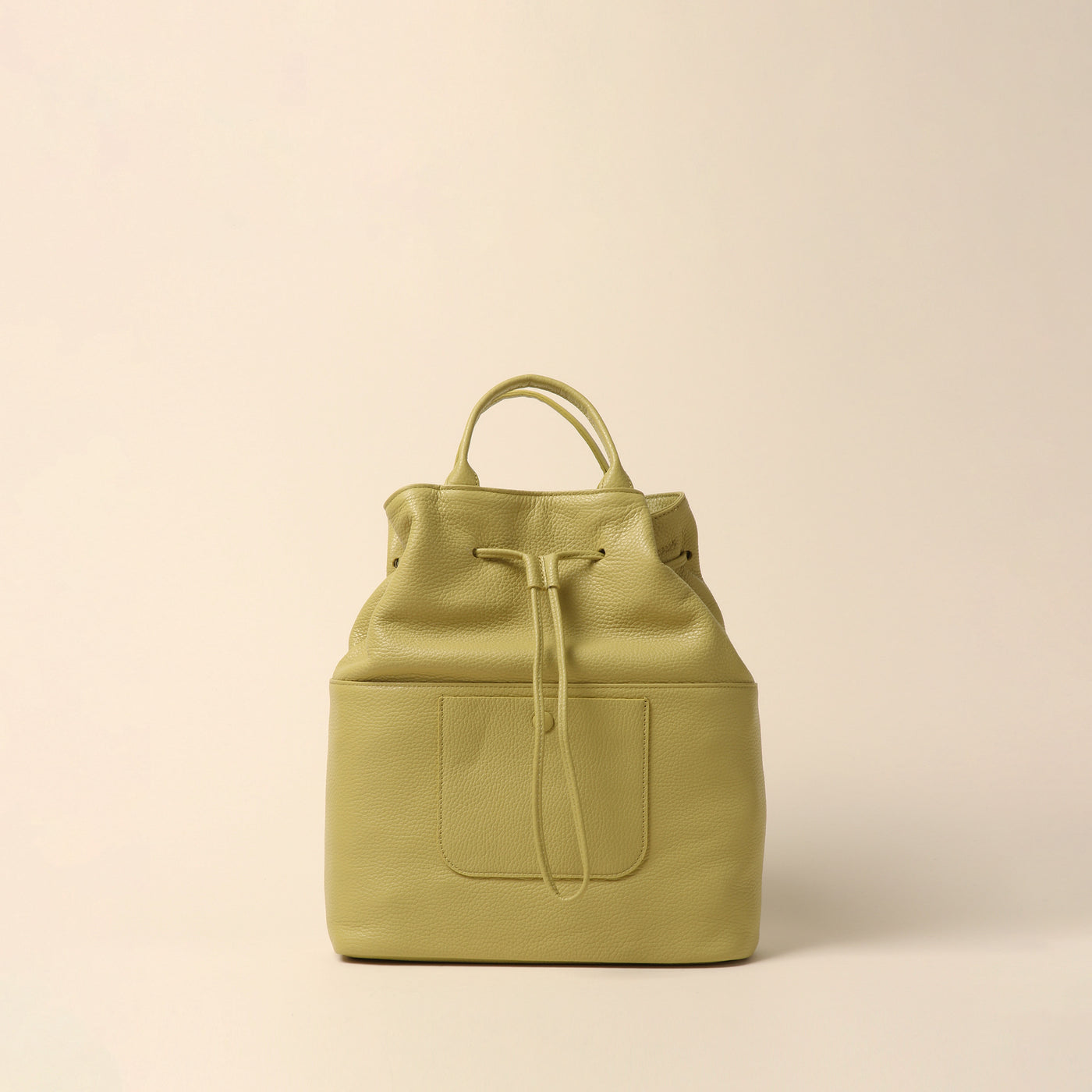 <itten-itten> Drawstring tote / Pistachio 