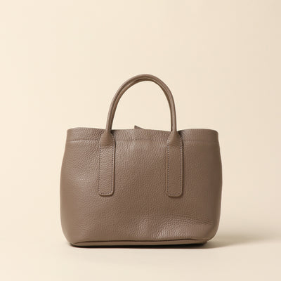 <itten-itten> leather mini tote/yellow