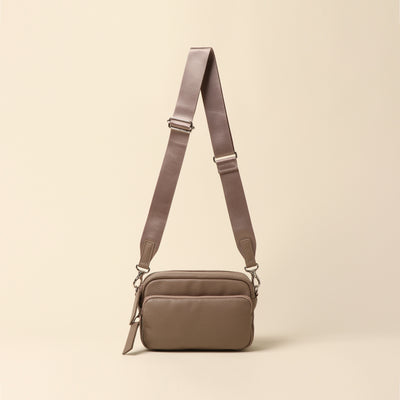 <itten-itten> Leather mini shoulder bag / warm beige