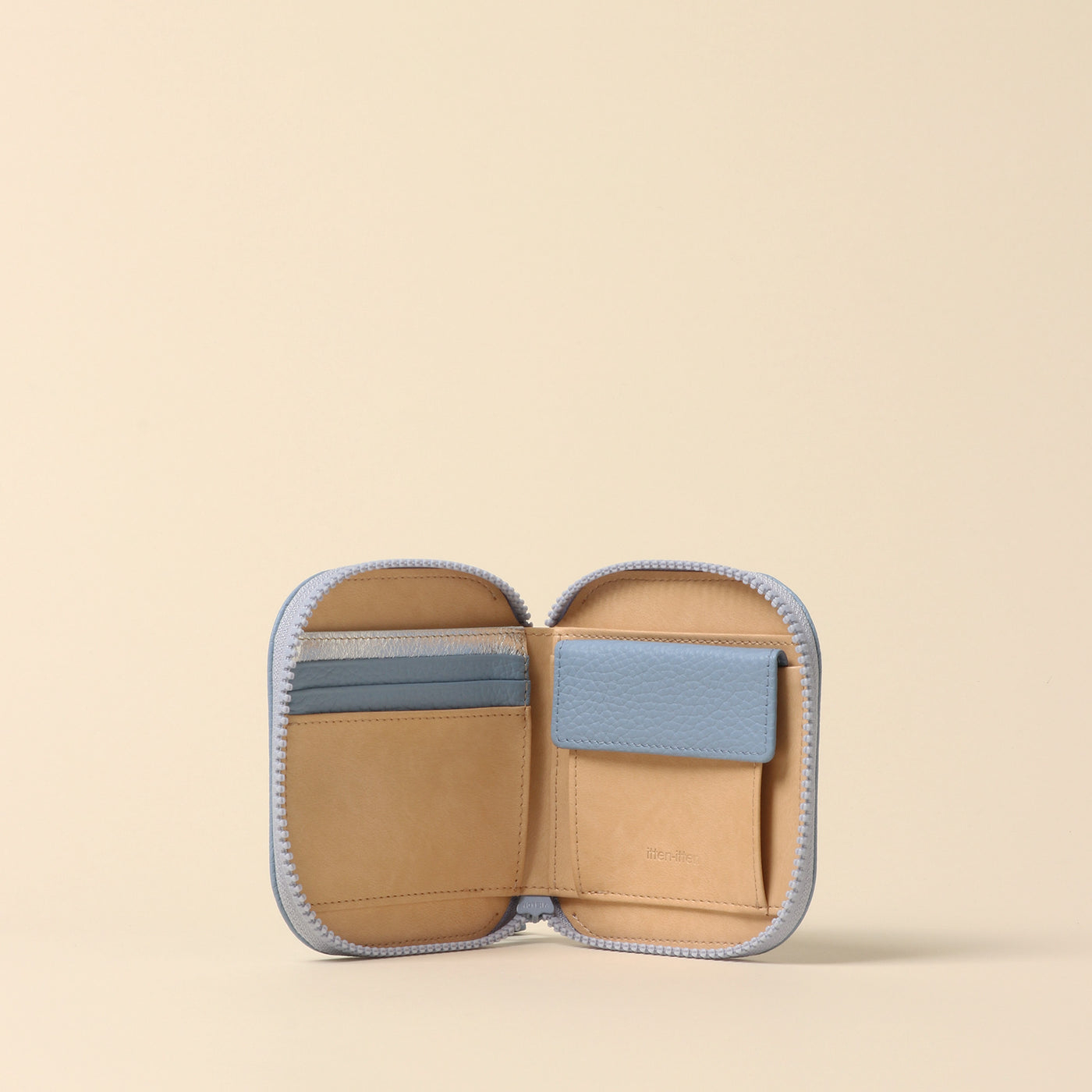 <itten-itten > Round Mini Wallet / Pistachio