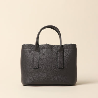 ＜itten-itten＞ Leather mini tote / sax