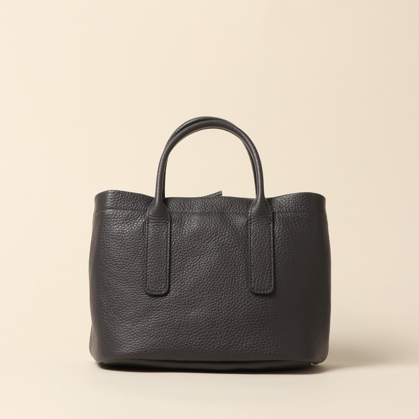 <itten-itten> Leather mini tote / pale green