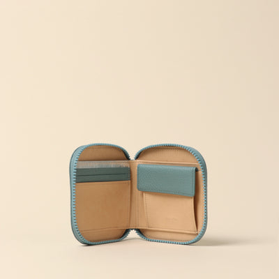 ＜itten-itten> Round mini wallet / warm beige