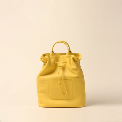 <itten-itten> Drawstring tote/yellow