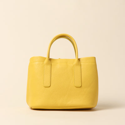 <itten-itten> Leather mini tote/blue