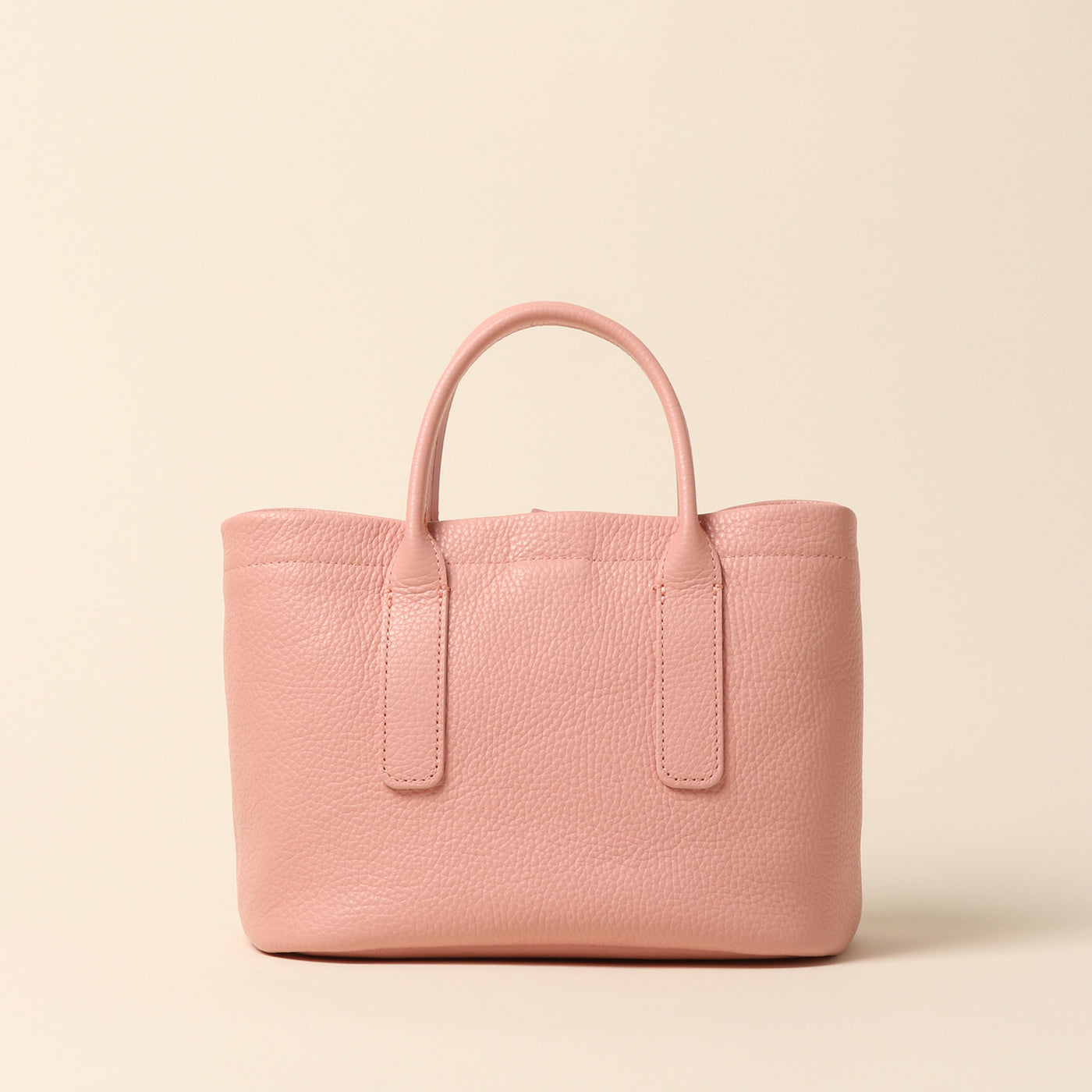 ＜itten-itten＞ Leather mini tote / sax