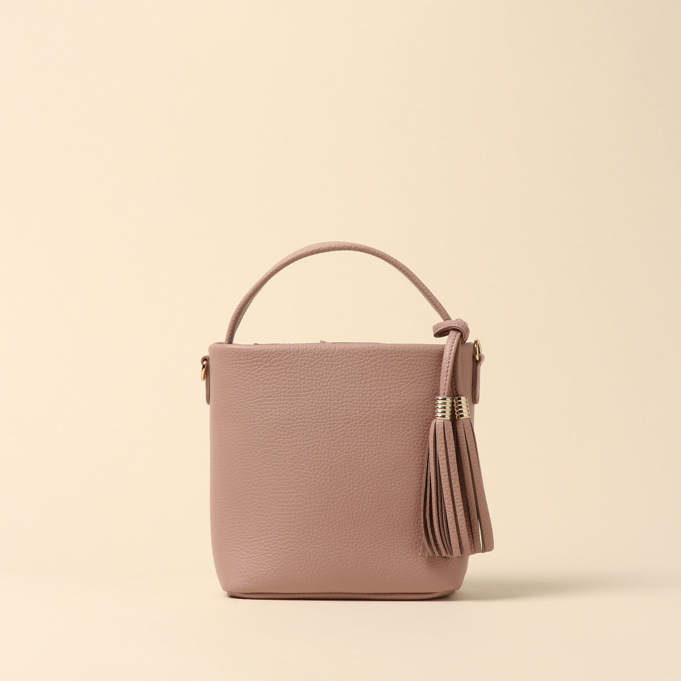 <Atelier Nuu> loop mini bucket / pink beige