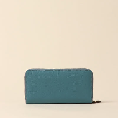 <Atelier Nuu> noble round wallet / blue