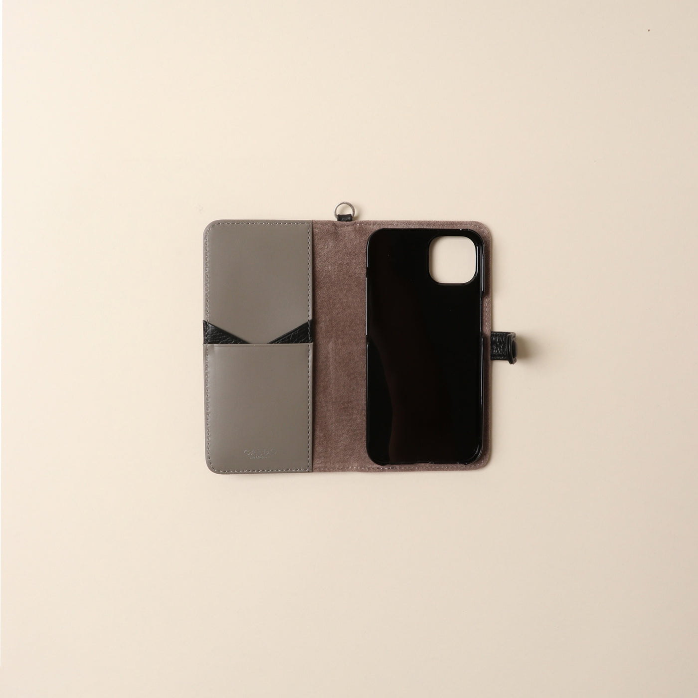 <CALDO tokyo japan> CROSSOVER iPhone Case (iPhone13) / Sax Beige