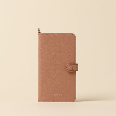 <CALDO tokyo japan> CROSSOVER iPhone Case (iPhone12/12Pro) / Sax Beige
