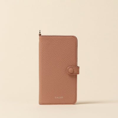 <CALDO tokyo japan> CROSSOVER iPhone Case (iPhone13) / Sax Beige