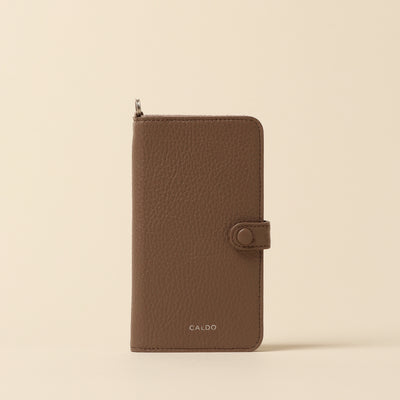 <CALDO tokyo japan> CROSSOVER iPhone Case (iPhone12/12Pro) / Sax Beige