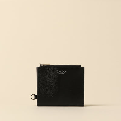 <CALDO tokyo japan> MINK Zip Mini Wallet / Gray