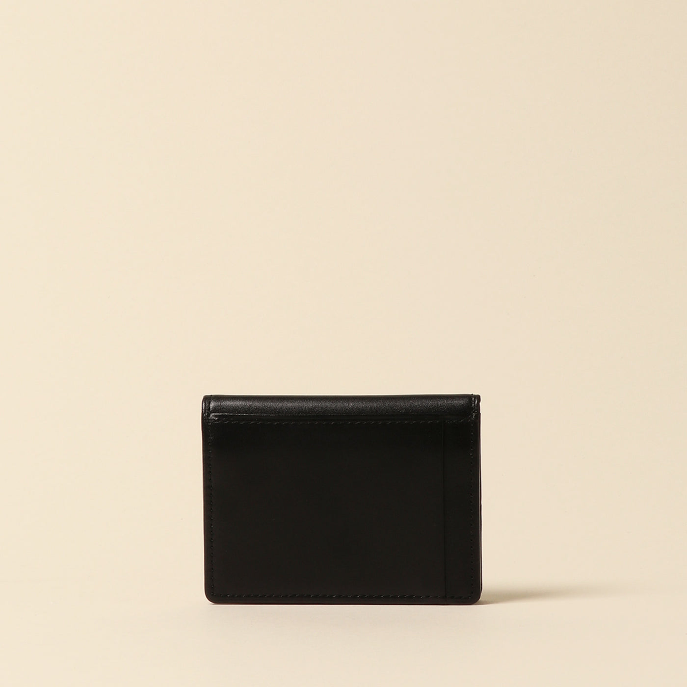 <CYPRIS> White Shirasagi leather box coin purse/dark brown