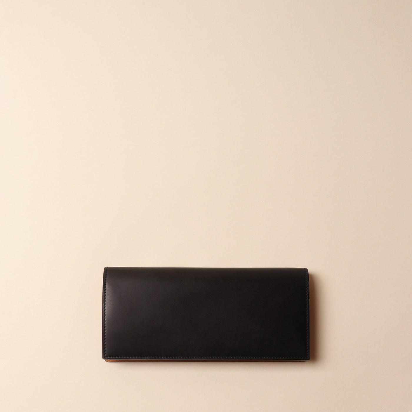 <FLATHORITY> Water-dyed oil cordovan long wallet with coin purse / Blue