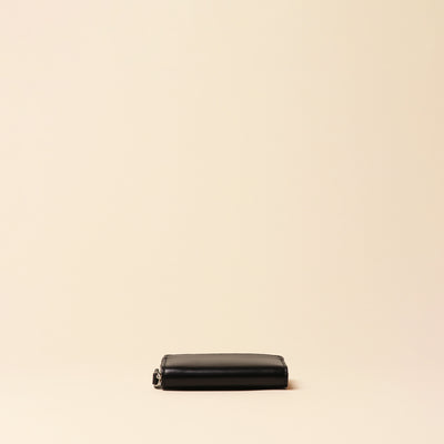 < FLATHORITY > Water-dyed oil cordovan round coin purse / black