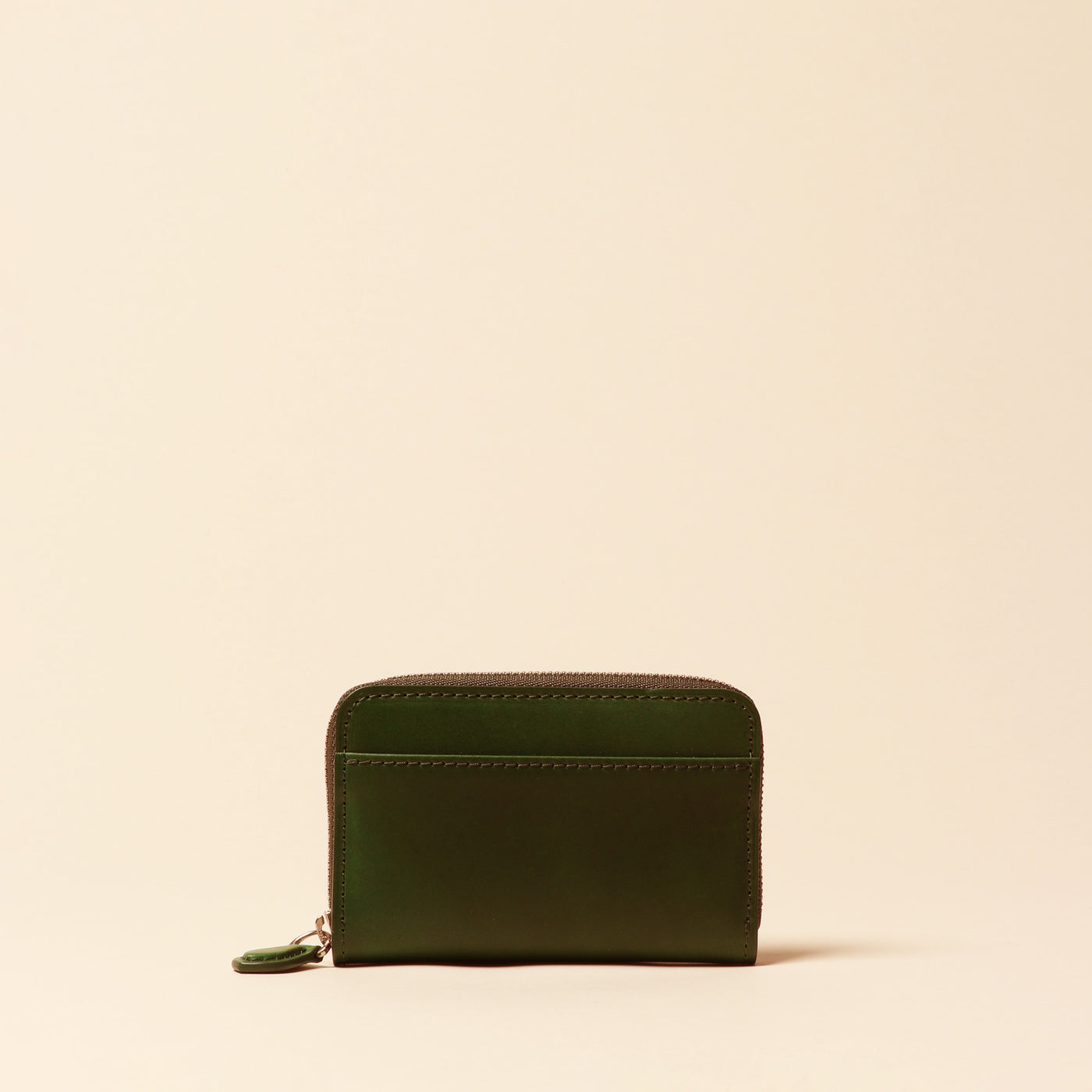 < FLATHORITY > Water-dyed oil cordovan round coin purse / black