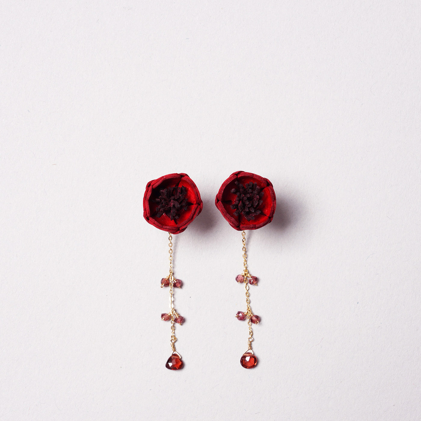 <Selieu>AKANE Pierced Earrings/Rose