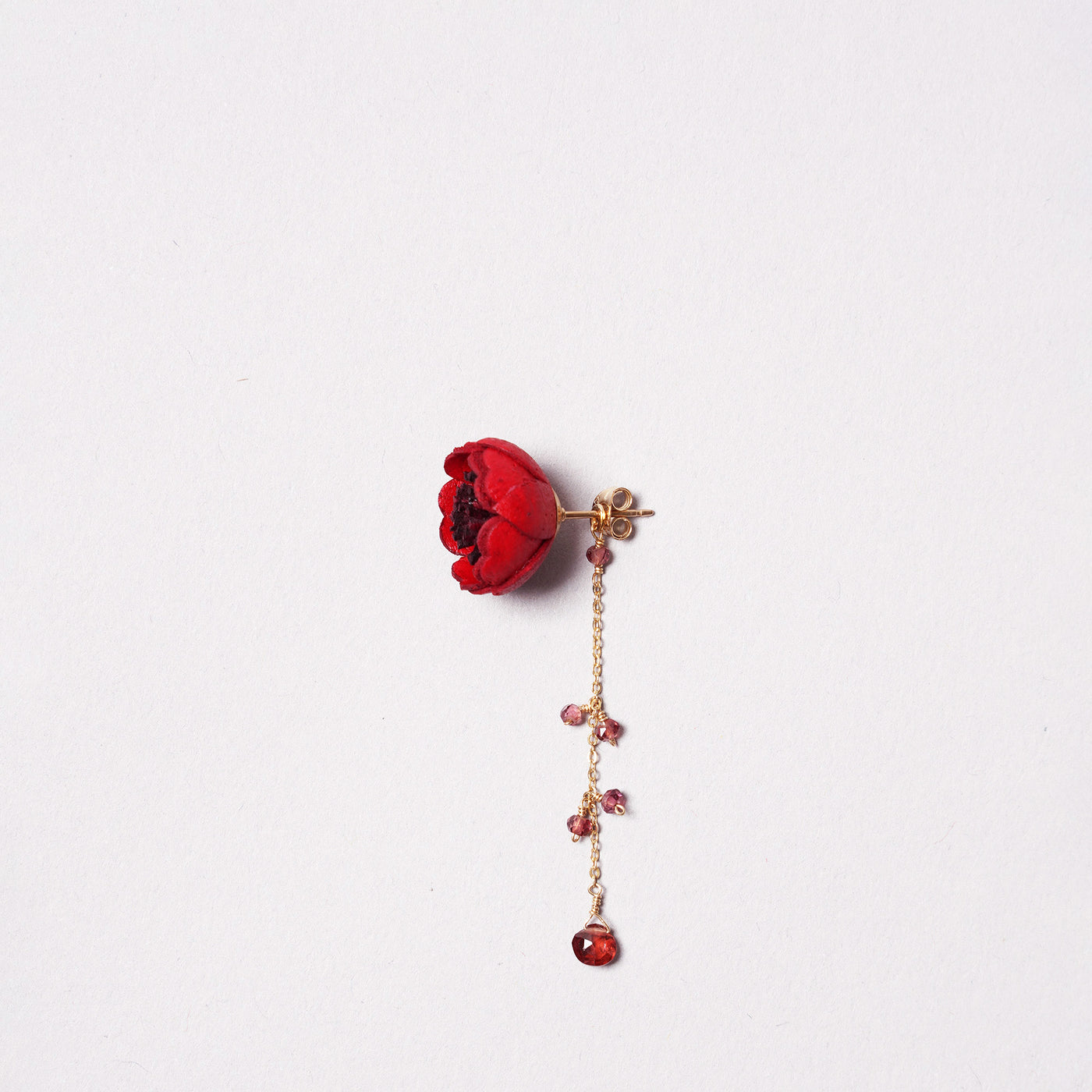 <Selieu>AKANE Pierced Earrings/Rose