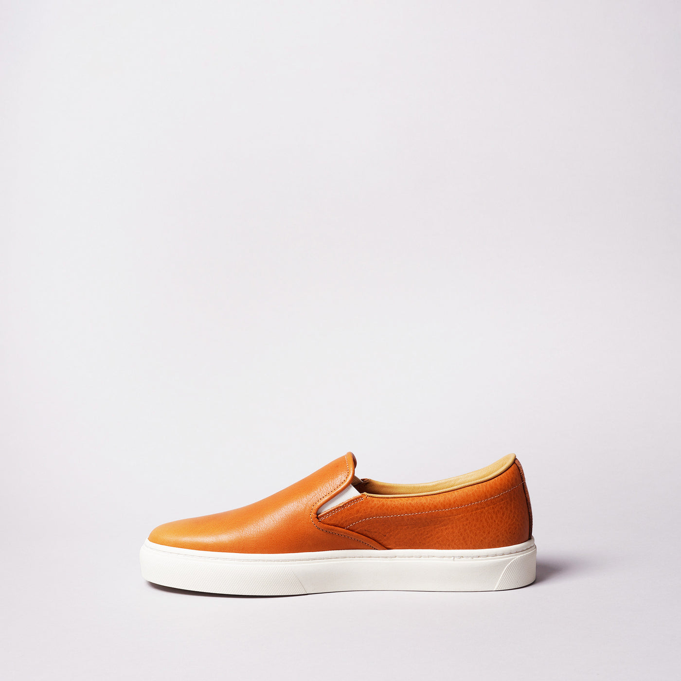 <TOSS> Lance Lance slip-on leather sneakers, Tanned Tochigi leather / natural