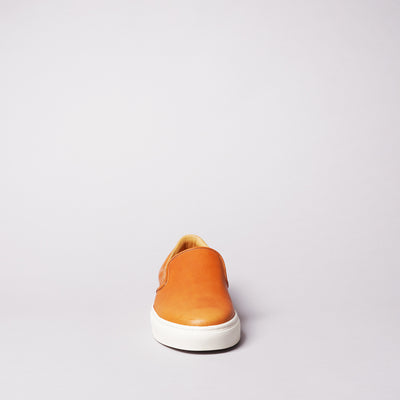 <TOSS> Lance Lance slip-on leather sneakers, Tanned Tochigi leather / natural