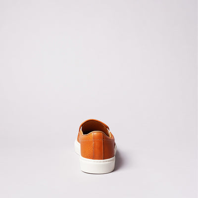 <TOSS> Lance Lance slip-on leather sneakers, Tanned Tochigi leather / natural