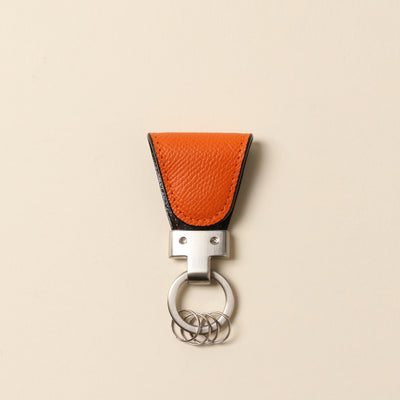 ＜VINTAGE REVIVAL PRODUCTIONS> Key clip calf leather/red
