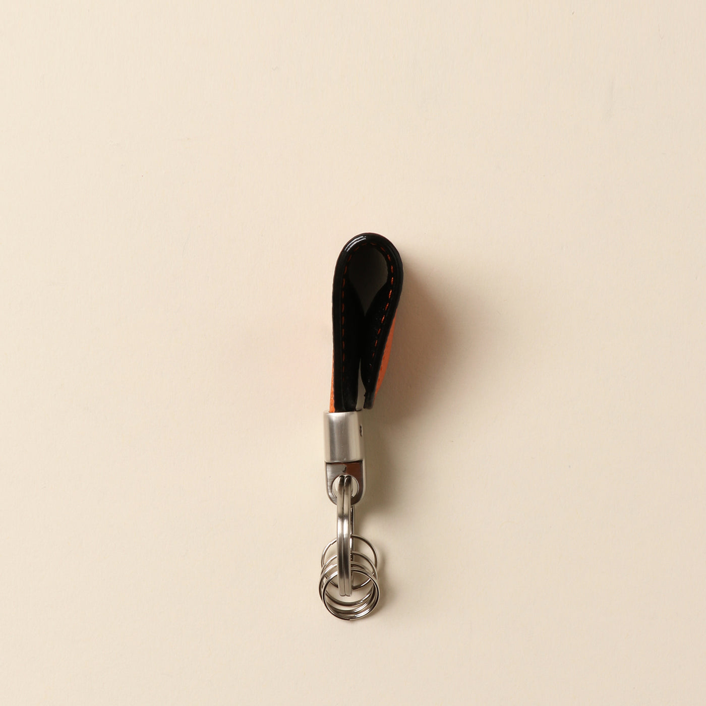 ＜VINTAGE REVIVAL PRODUCTIONS> Key clip calf leather/green