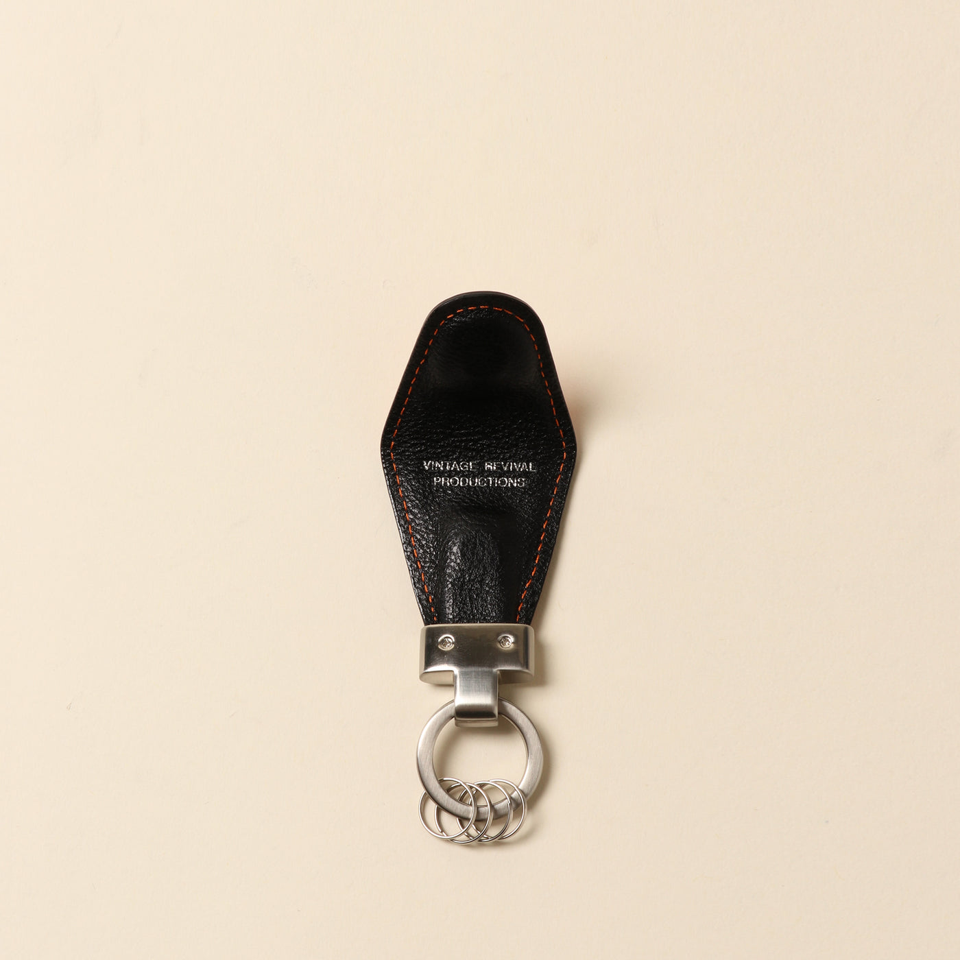 ＜VINTAGE REVIVAL PRODUCTIONS> Key clip calf leather/red