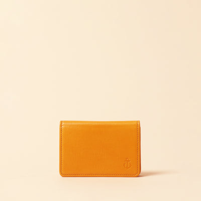 <Kiichi> Business card case (through gusset) / Navy